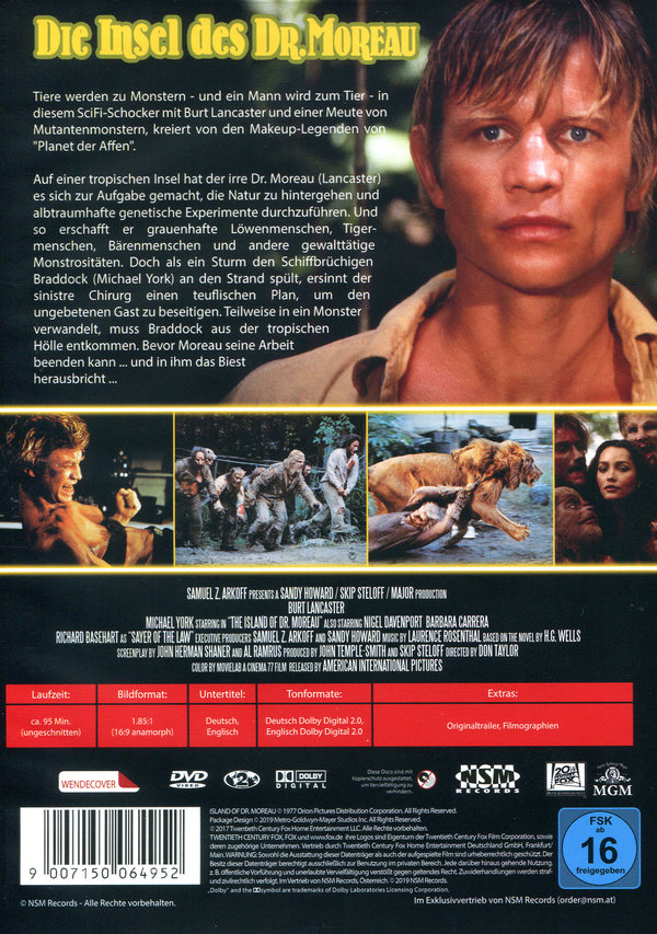 Insel des Dr. Moreau, Die