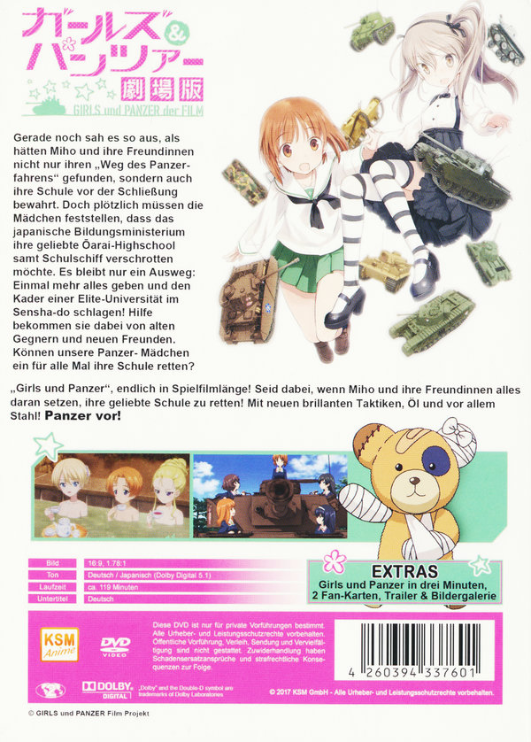 Girls & Panzer - Der Film  (DVD)