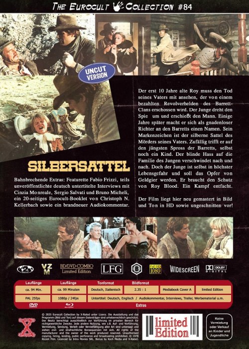 Silbersattel - Uncut Eurocult Mediabook Collection  (DVD+blu-ray) (A) 