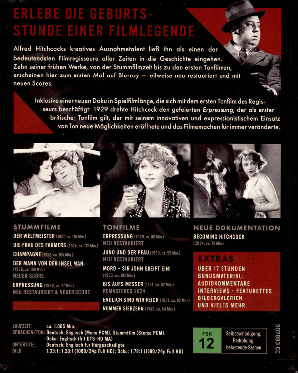 Alfred Hitchcock - Die frühen Filme  [11 BRs]  (Blu-ray Disc)