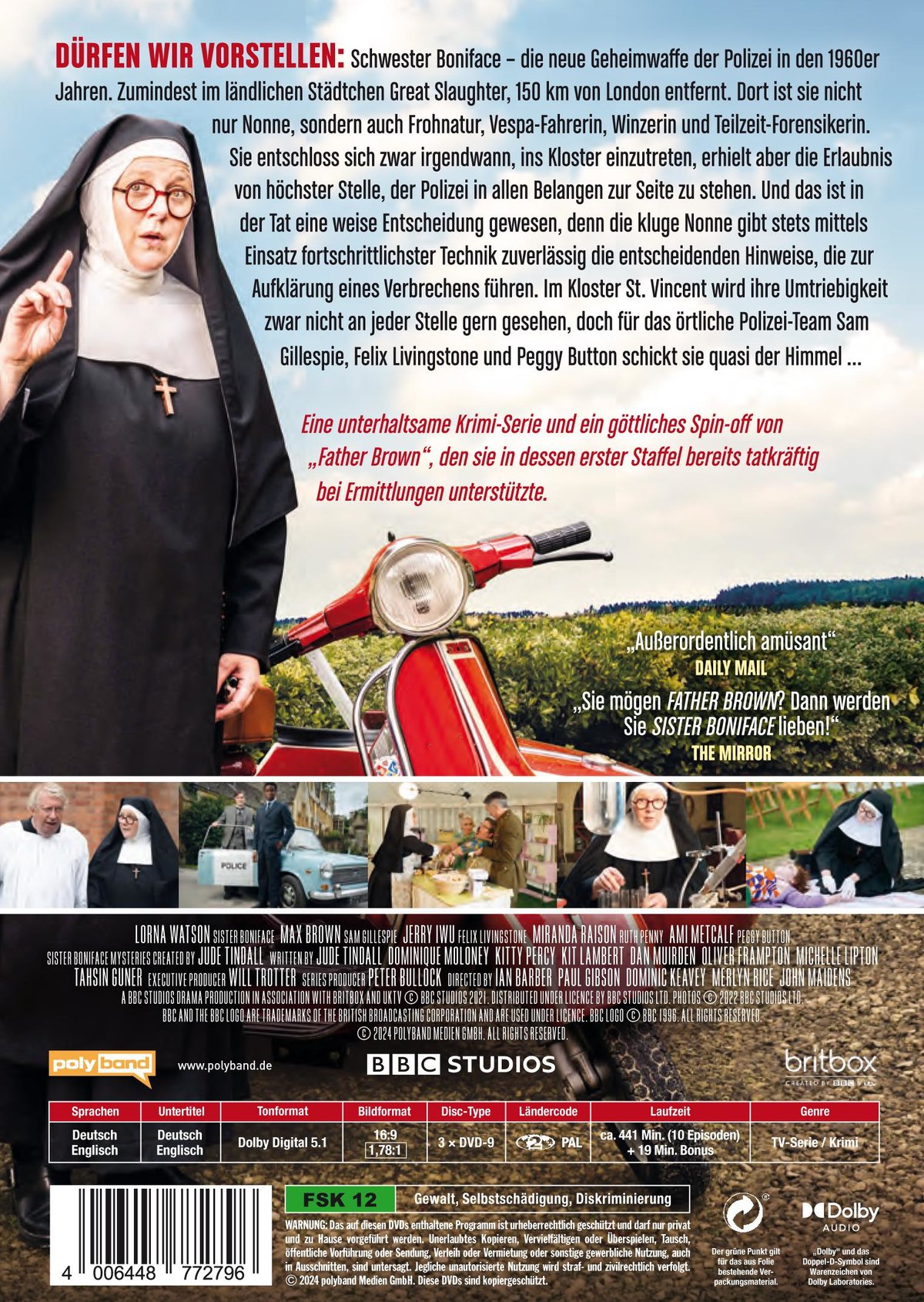 Sister Boniface Mysteries - Die komplette erste Staffel. - Von den Machern von "Father Brown"  [3 DVDs]  (DVD)