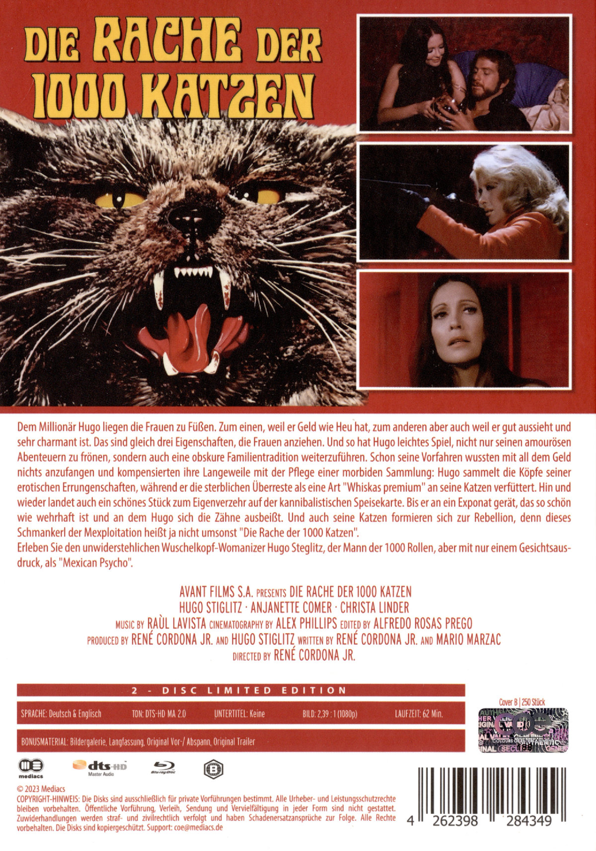 Rache der 1000 Katzen, Die - Uncut Mediabook Edition (DVD+blu-ray) (B) 