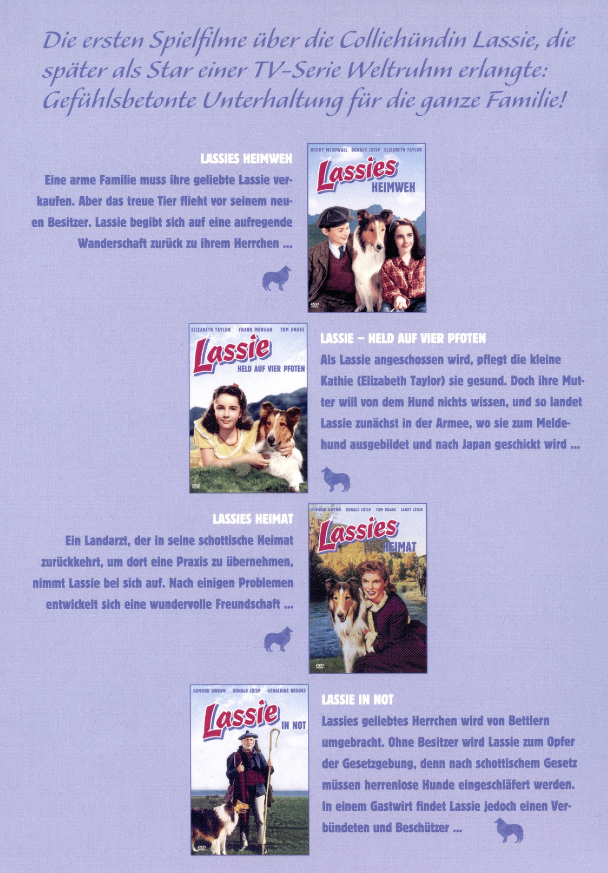 Lassie - Die Spielfilm Collection  [4 DVDs]  (DVD)