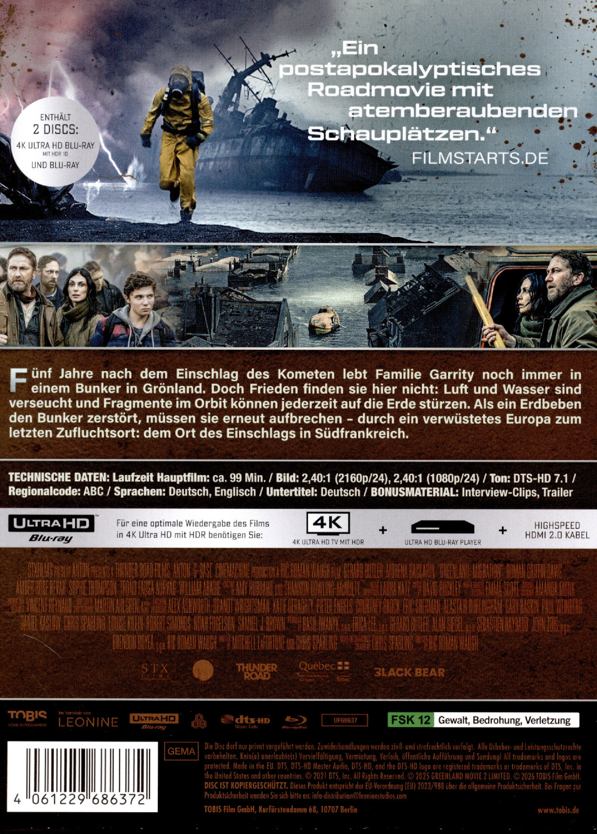 Greenland 2 - Limited Steelbook Edition  (4K Ultra HD) (+ Blu-ray)