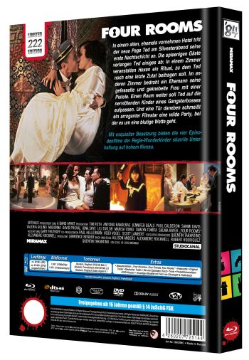 Four Rooms - Uncut Mediabook Edition (DVD+blu-ray) (C)