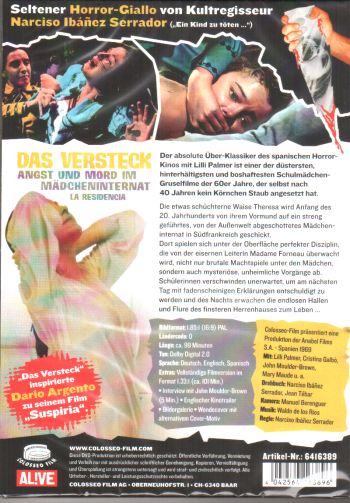 Versteck, Das - Angst und Mord im Mädcheninternat  (DVD)