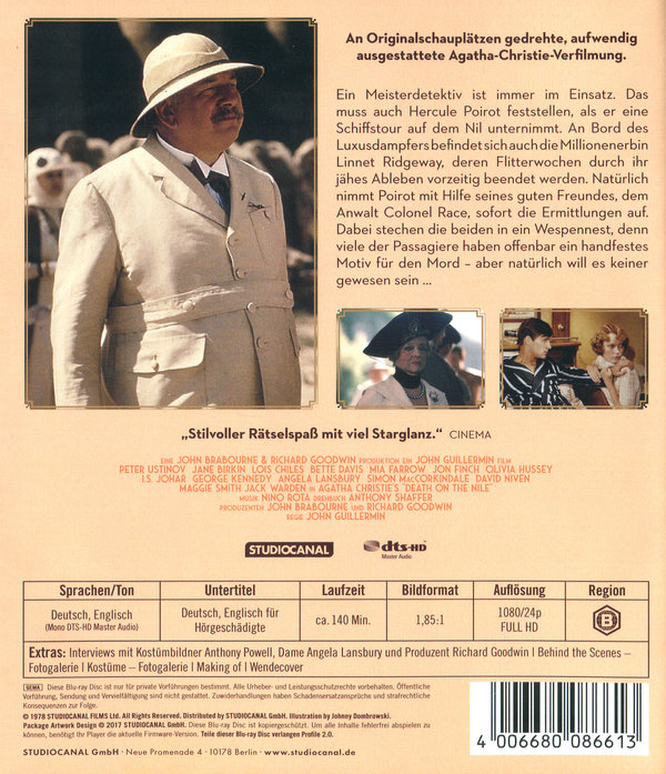 Tod auf dem Nil - Agatha Christie  (Blu-ray Disc)