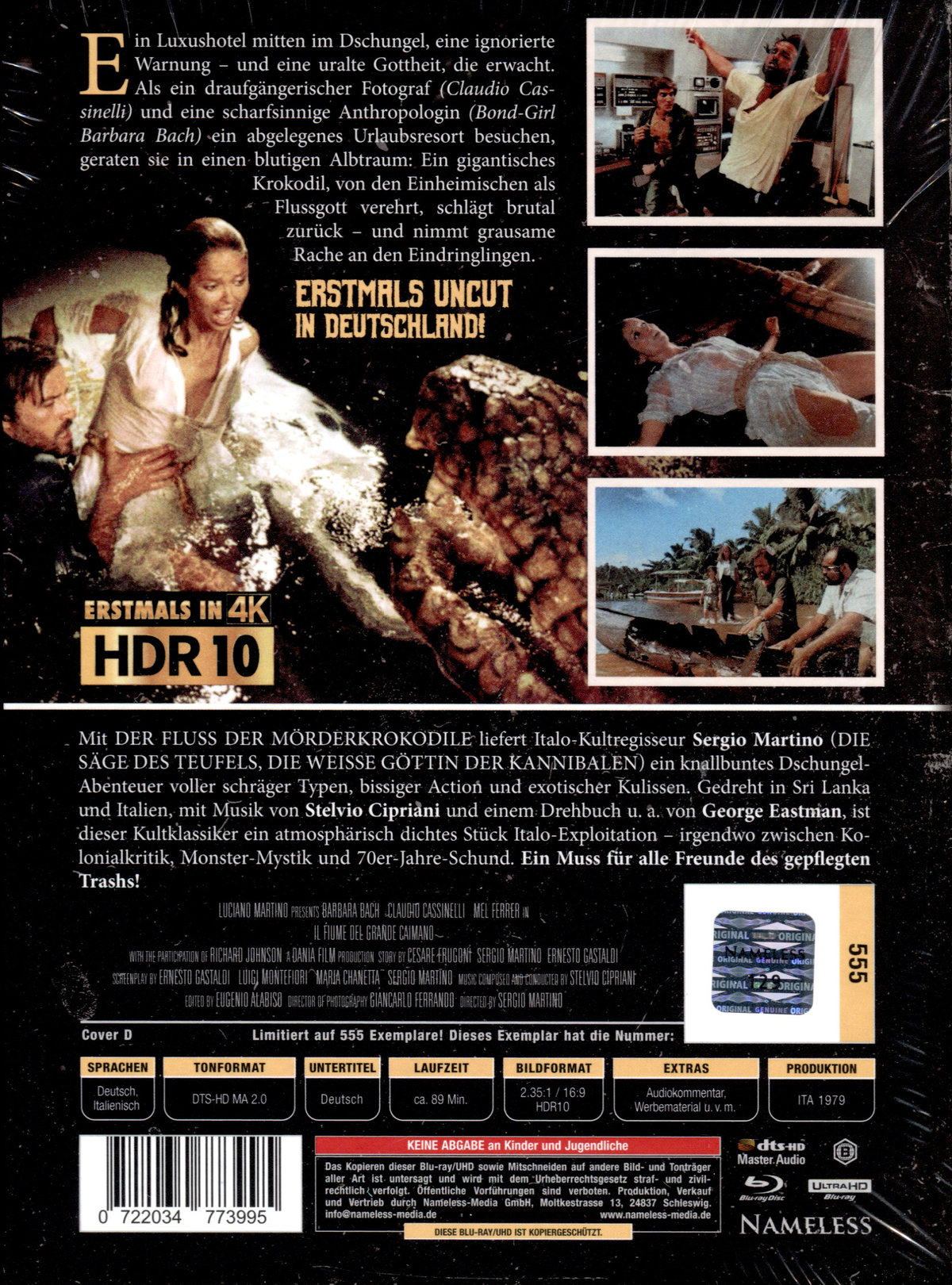 Der Fluss der Mörderkrokodile - Uncut Mediabook Edition  (4K Ultra HD+blu-ray) (D)