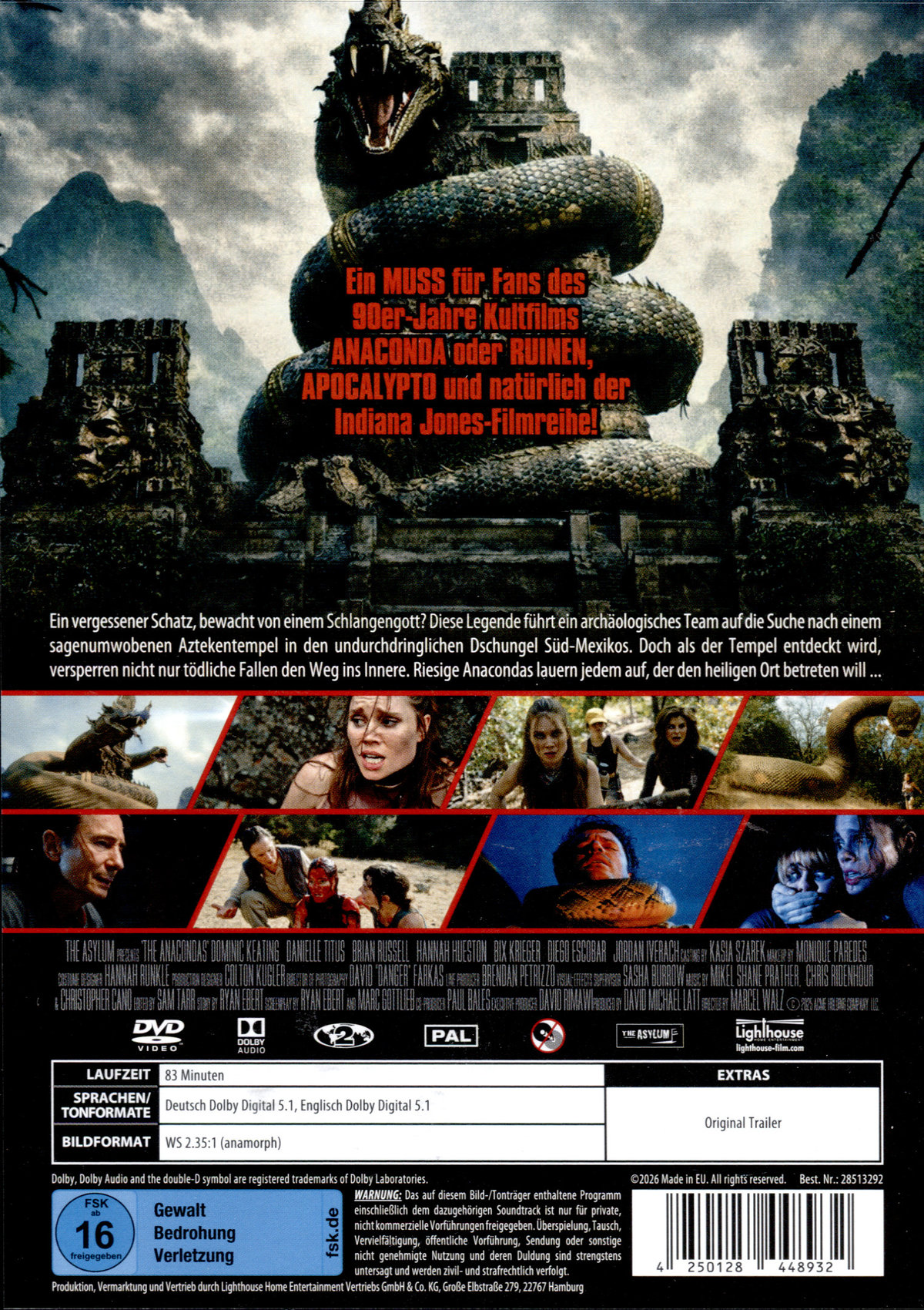 Anacondas - Der Fluch des Schlangengottes  (DVD)