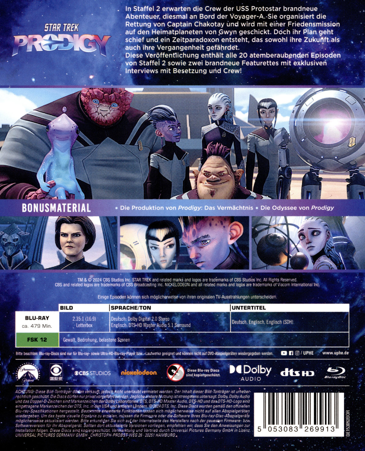 Star Trek: Prodigy - Staffel 2  [3 BRs]  (Blu-ray Disc)