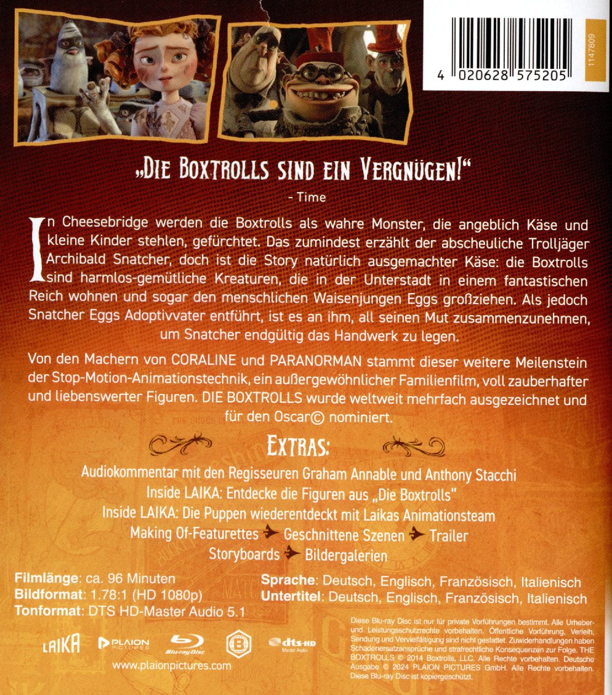 Die Boxtrolls  (Blu-ray Disc)