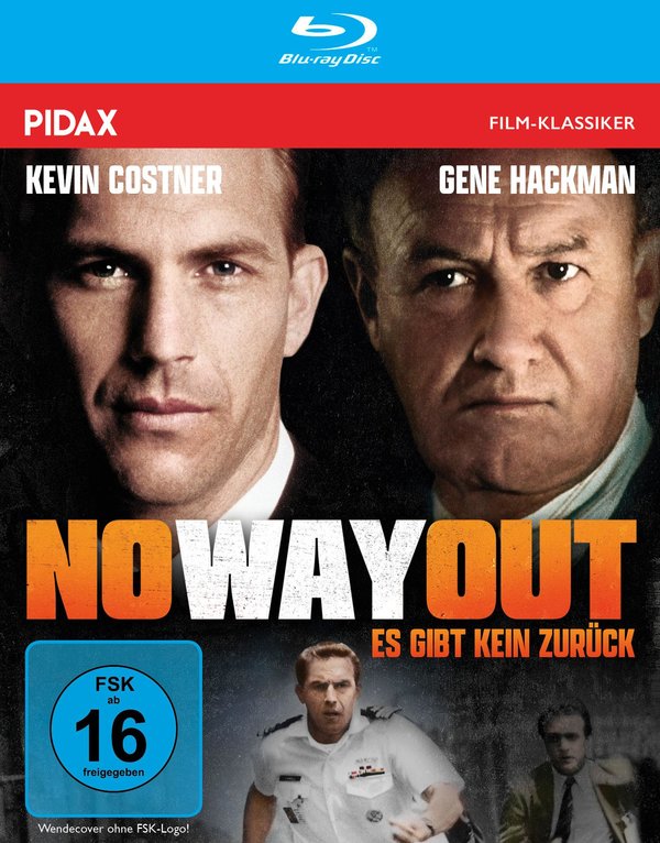 No Way Out – Es gibt kein Zurück / Packender Kult-Thriller mit Kevin Costner und Gene Hackman (Pidax Film-Klassiker)  (Blu-ray Disc)
