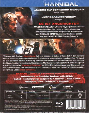 Hannibal - Die komplette 1. Staffel (blu-ray)