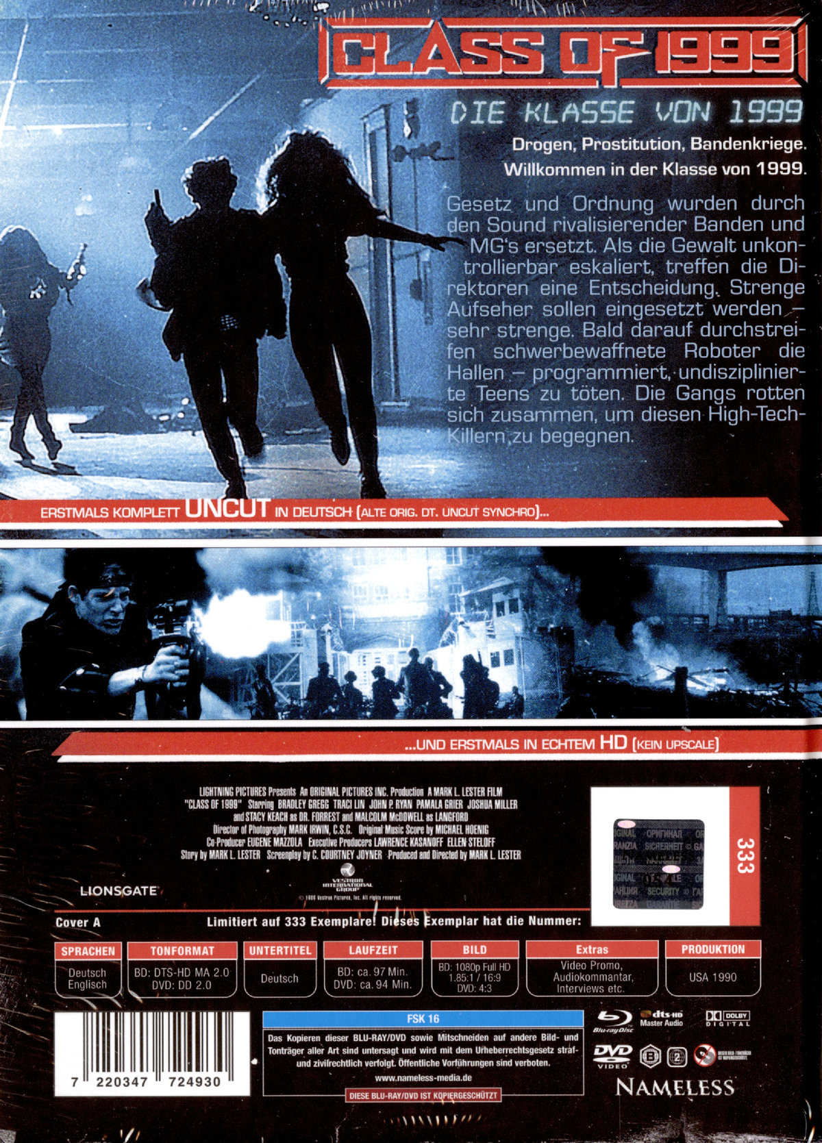 Class of 1999 - Uncut Mediabook Edition (DVD+blu-ray) (A)