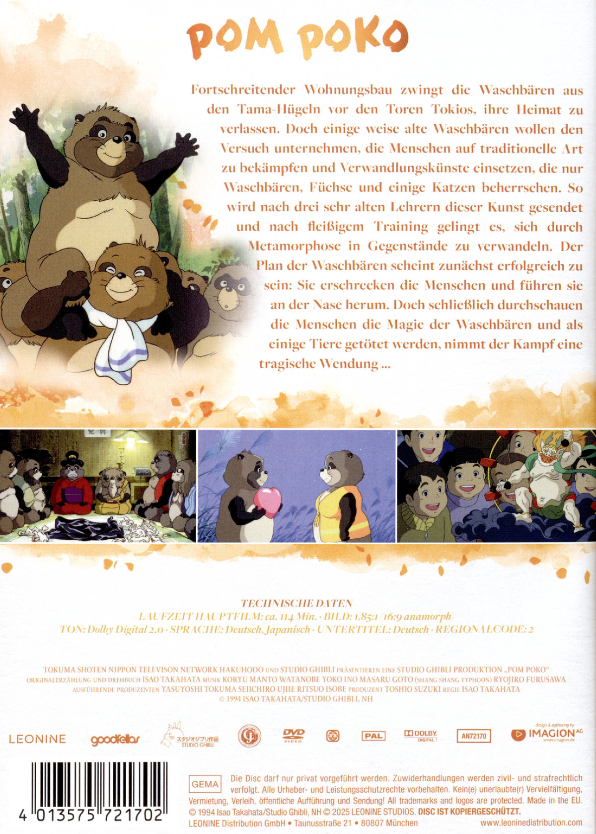 Pom Poko - White Edition  (DVD)