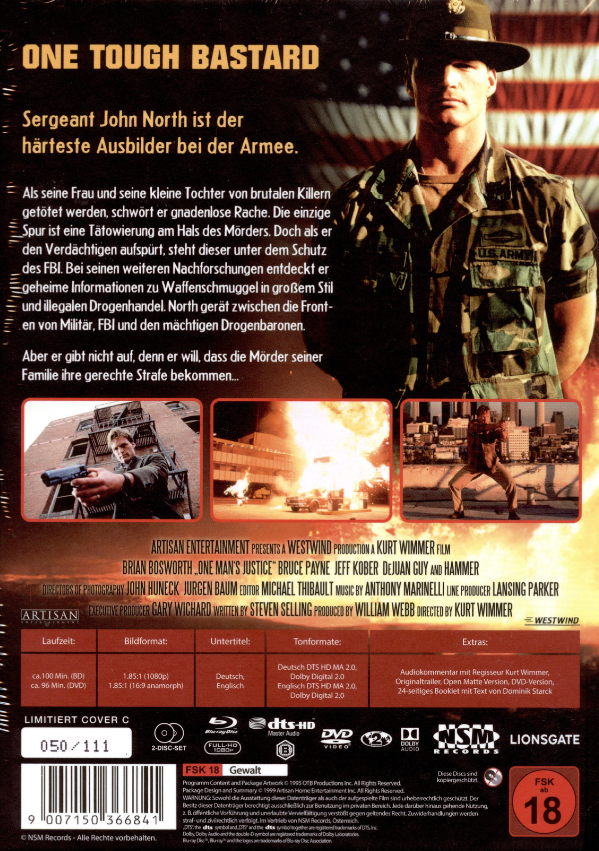 One Touch Bastard - Uncut Mediabook Edition (DVD+blu-ray) (C)