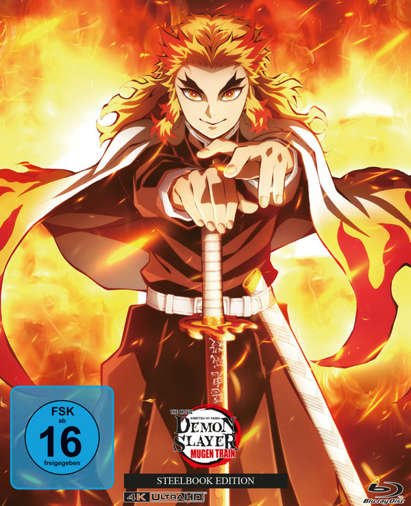 Demon Slayer: Kimetsu no Yaiba - The Movie: Mugen Train - Steelbook Edition  (4K Ultra HD)  (Blu-ray 4K Ultra HD)