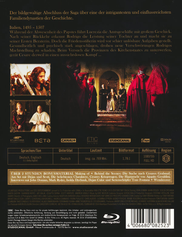 Borgia - Staffel 3  [DC] [3 BRs]  (Blu-ray Disc)
