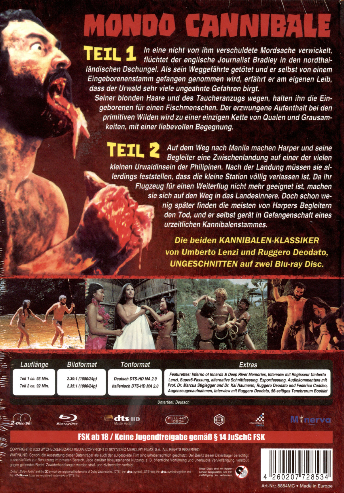 Mondo Cannibale 1+2 - Uncut Mediabook Edition  (blu-ray) (C) (84er)