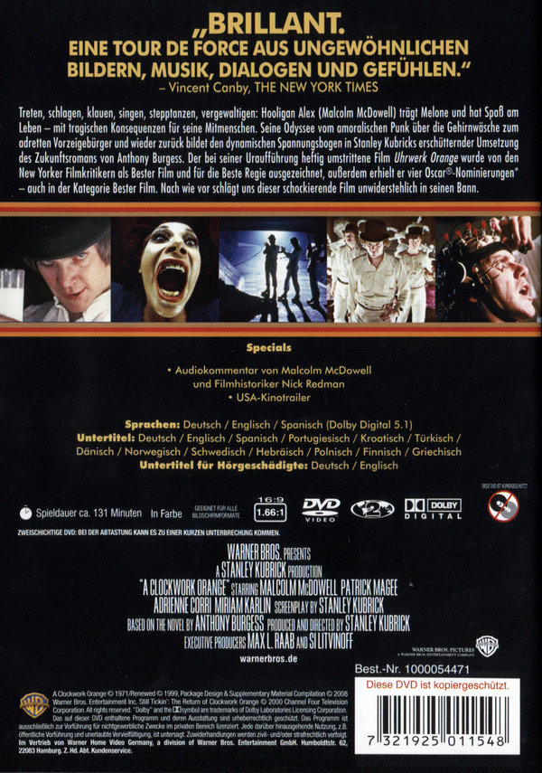 Uhrwerk Orange  (DVD)