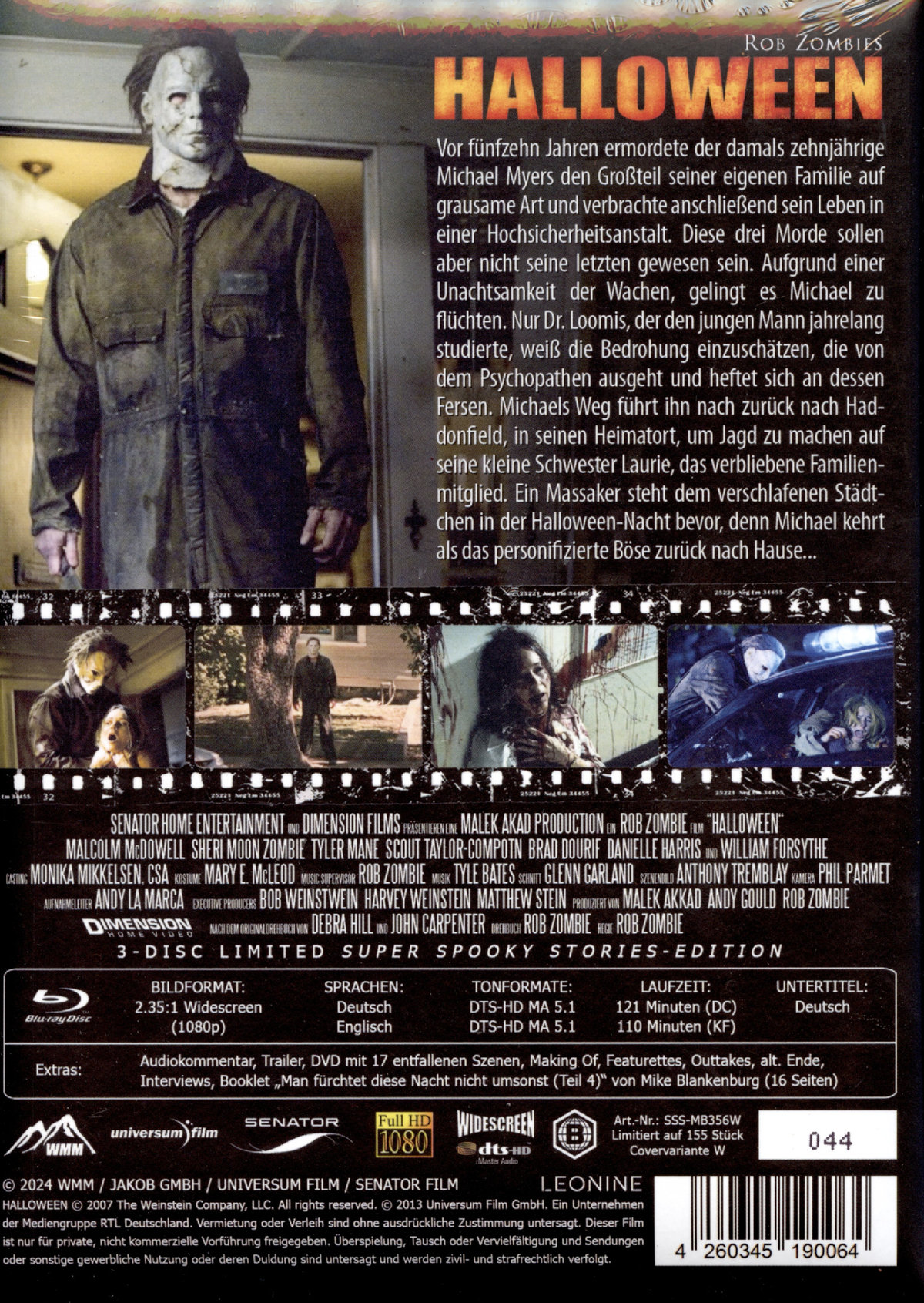 Halloween (2007) - Directors Cut - Uncut Mediabook Edition  (blu-ray)