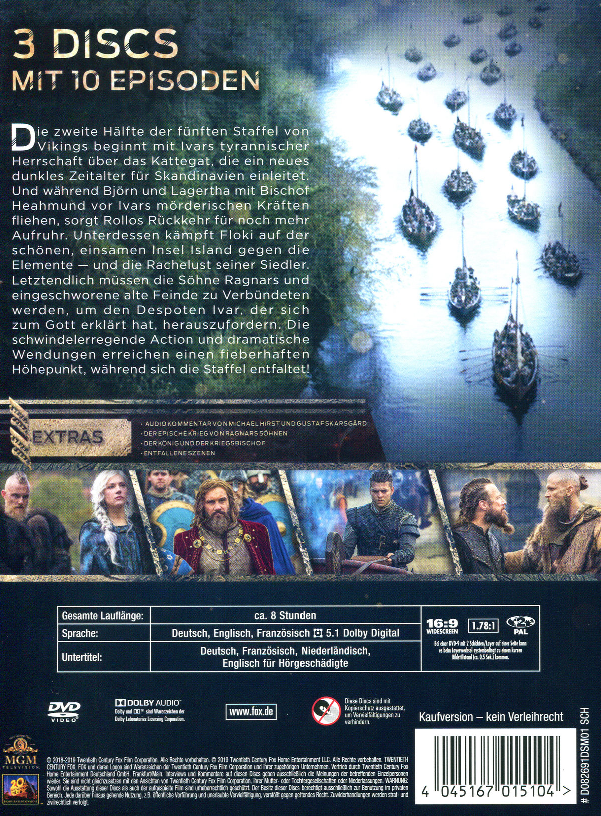 Vikings - Season 5.2  [3 DVDs]  (DVD)