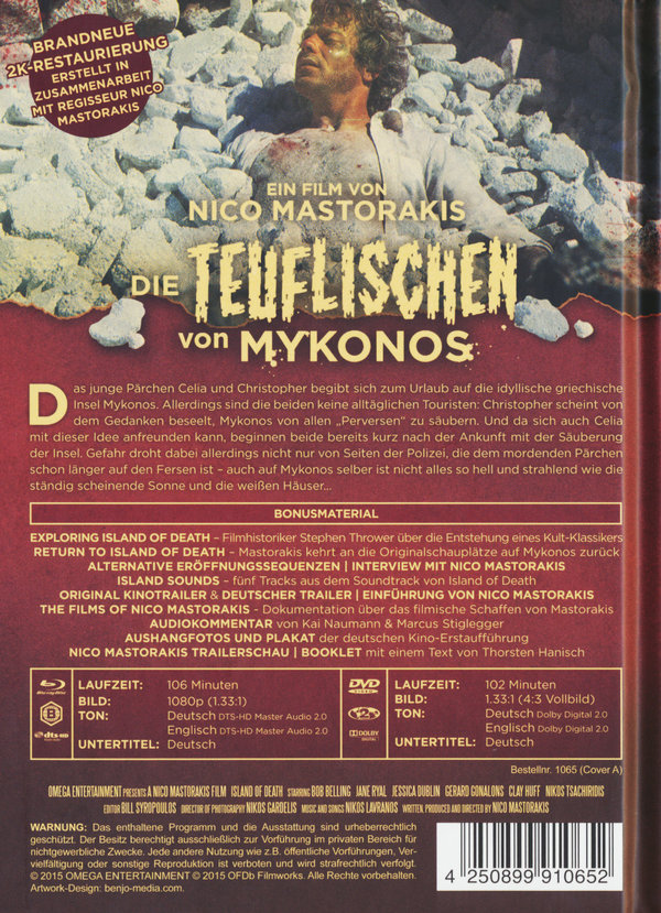 Teuflischen von Mykonos, Die - Uncut Mediabook Edition (DVD+blu-ray) (A)