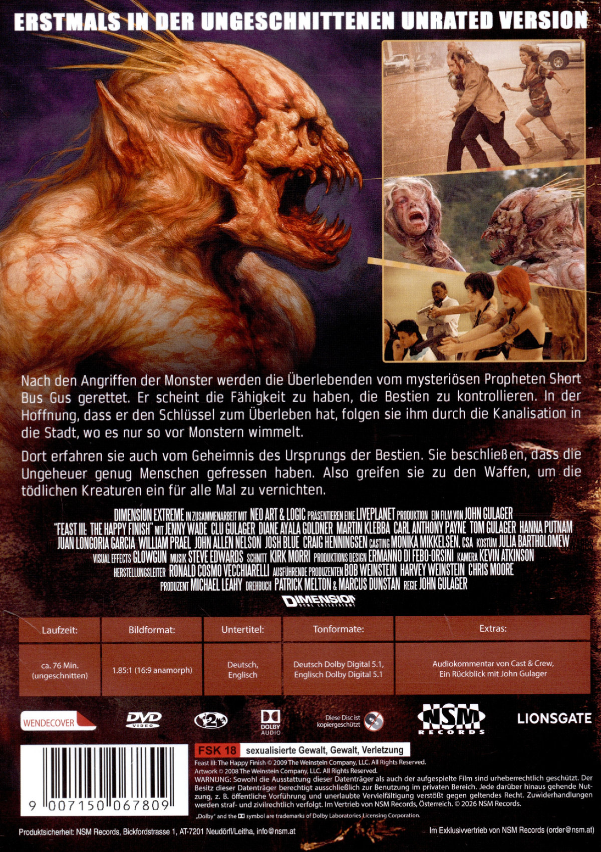 Feast III: The Happy Finish (unrated) (uncut)  (DVD)