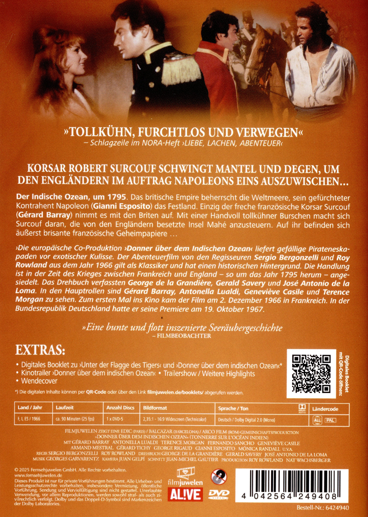Donner über dem Indischen Ozean (Filmjuwelen)  (DVD)