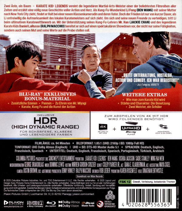 Karate Kid: Legends (2025) (4K Ultra HD+Blu-ray)  Karate Kid: Legends (2025) (4K Ultra HD+Blu-ray)