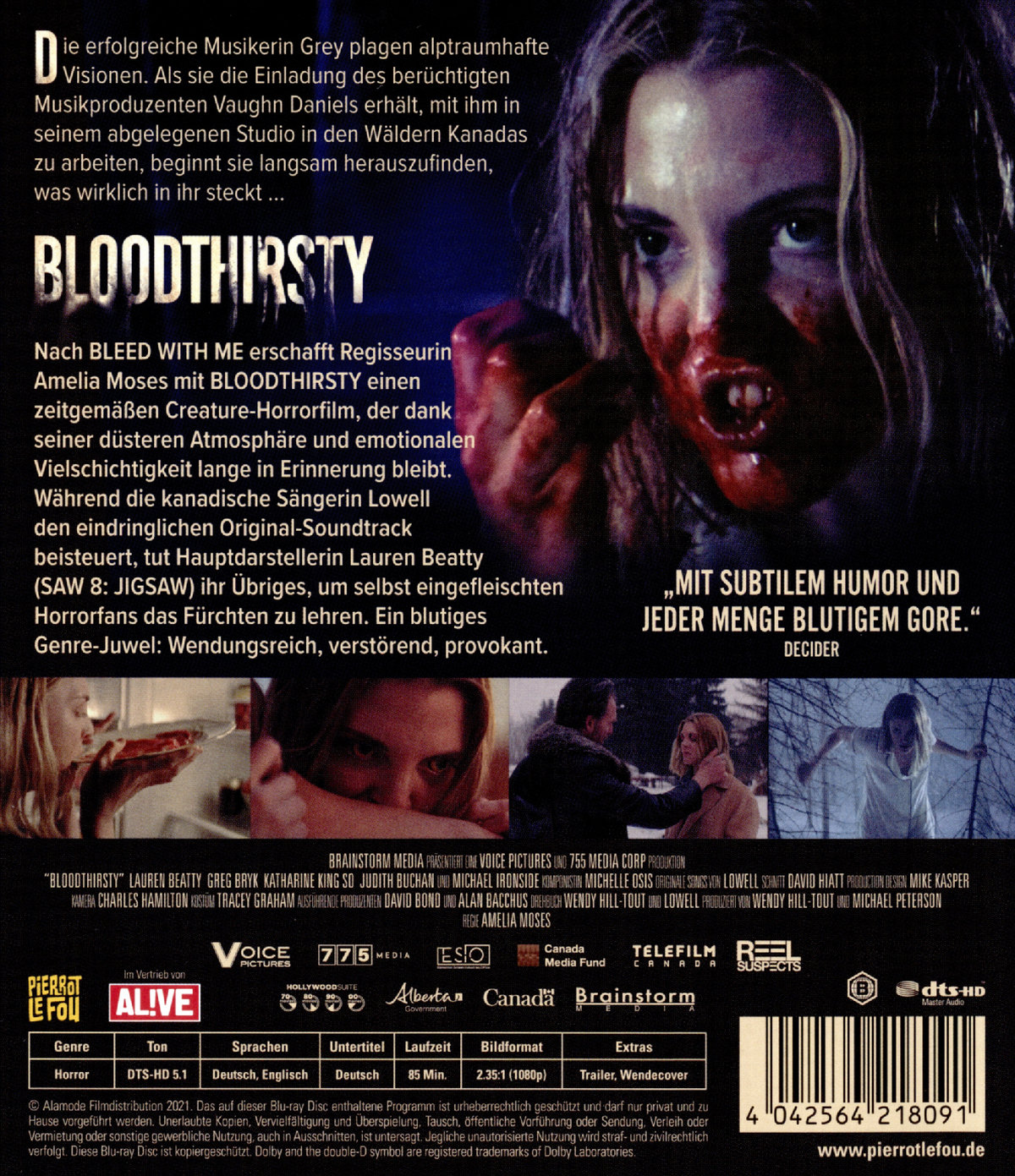 Bloodthirsty - Uncut Edition (blu-ray)