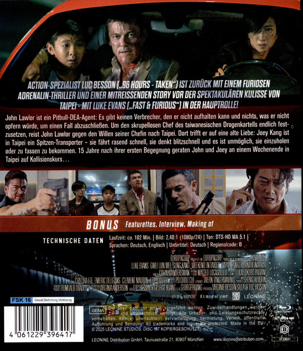 Weekend in Taipei  (Blu-ray Disc)