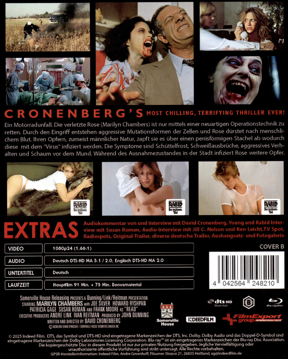 David Cronenberg's Rabid (uncut) - Cover B (Blu-ray + DVD)