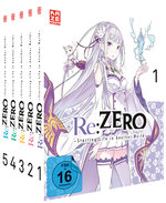 Re:ZERO - Starting Life in Another World - Staffel 1 - Gesamtausgabe - Bundle - Vol.1-5  [5 DVDs]  (DVD)