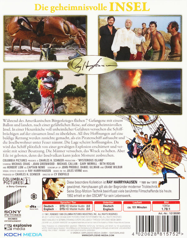 Geheimnisvolle Insel, Die (blu-ray)