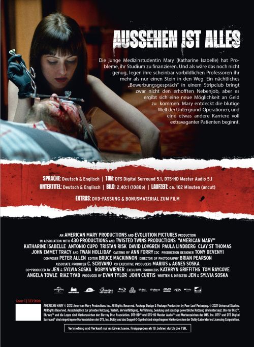 American Mary - Uncut Mediabook Edition  (DVD+blu-ray) (C)