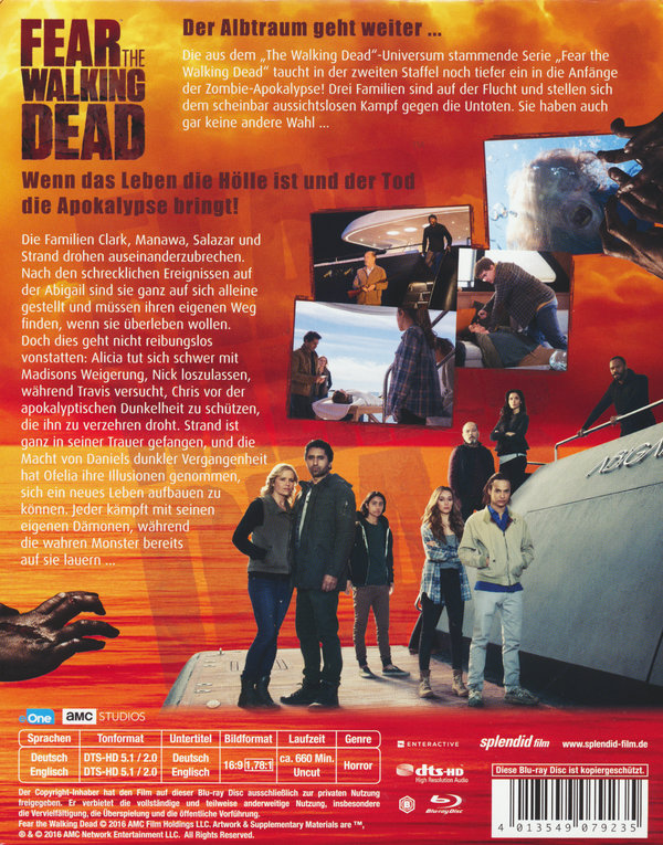 Fear the Walking Dead - Die komplette zweite Staffel - Uncut Steelbook (blu-ray)