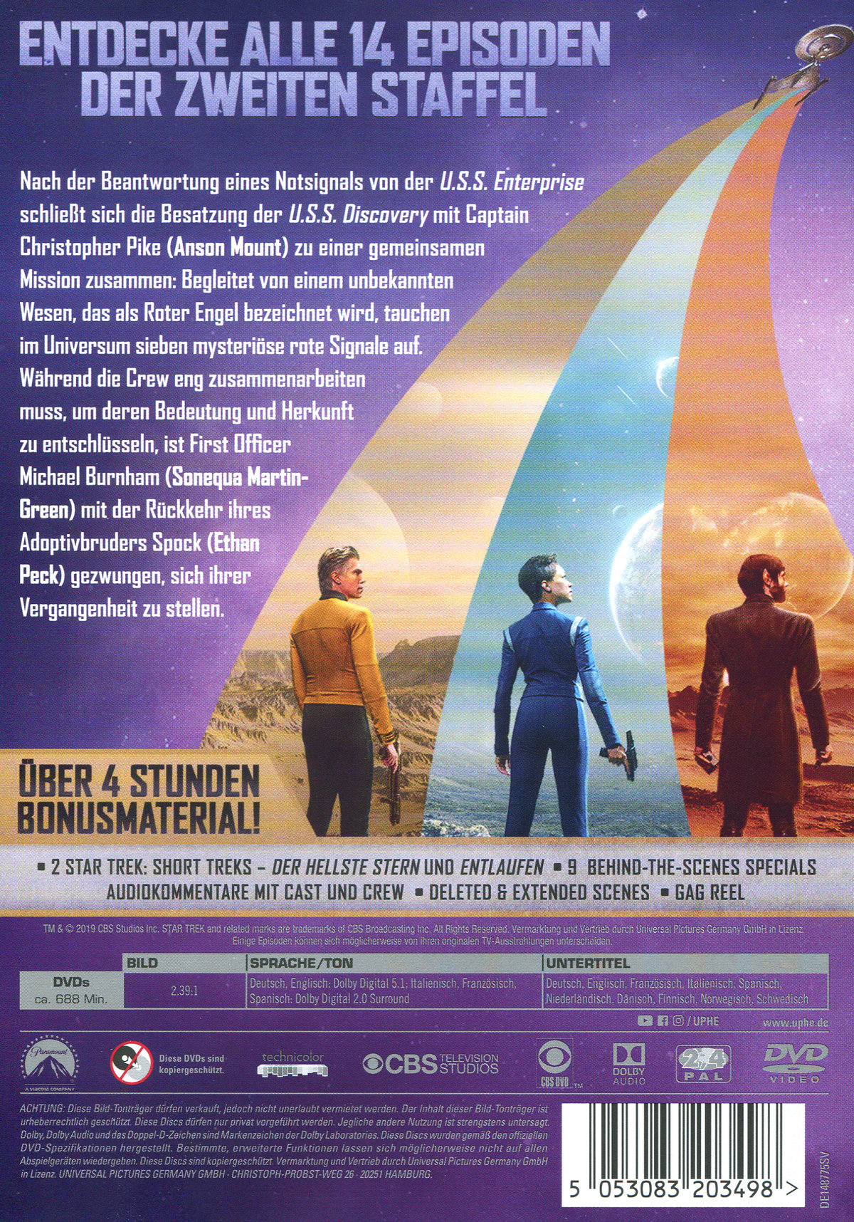 Star Trek: Discovery - Staffel 2  [5 DVDs]  (DVD)