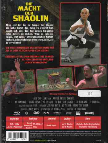 Macht der Shaolin, Die - Uncut Mediabook Edition (DVD+blu-ray) (B)