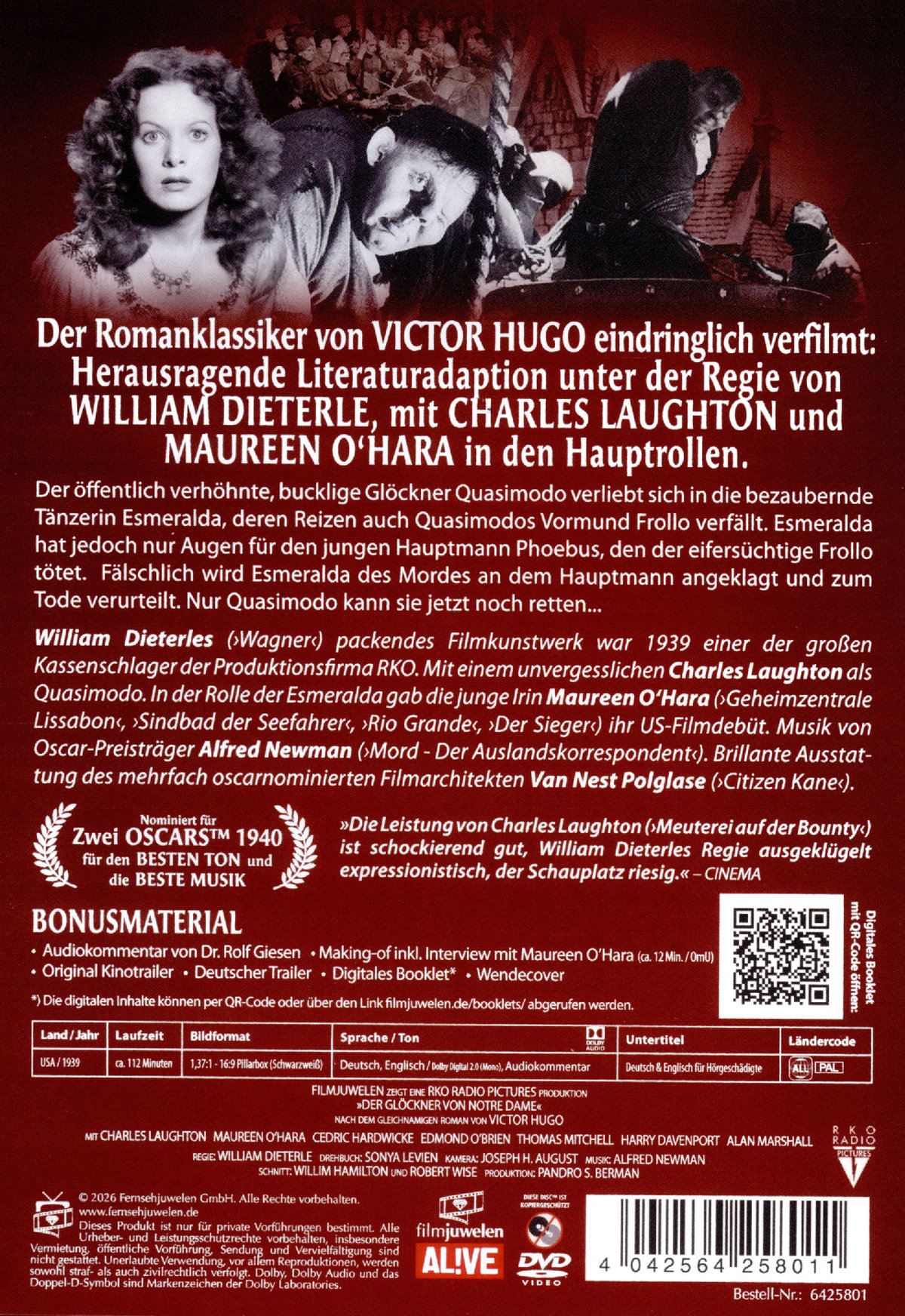 Der Glöckner von Notre Dame (Neuauflage)  (DVD)