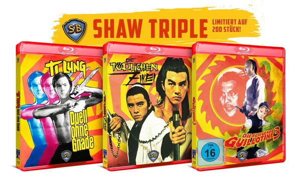 SHAW BROTHERS BLU-RAY TRIPLE - DUELL OHNE GNADE, DIE TÖDLICHEN ZWEI und DIE FLIEGENDE GUILLOTINE 3 - Limited "back to back" Bundle  [3 BRs]  (Blu-ray Disc)