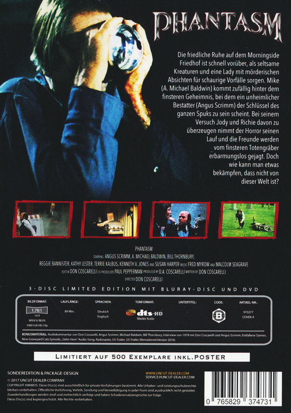 Phantasm - Das Böse - Uncut Mediabook Edition (DVD+blu-ray) (A)
