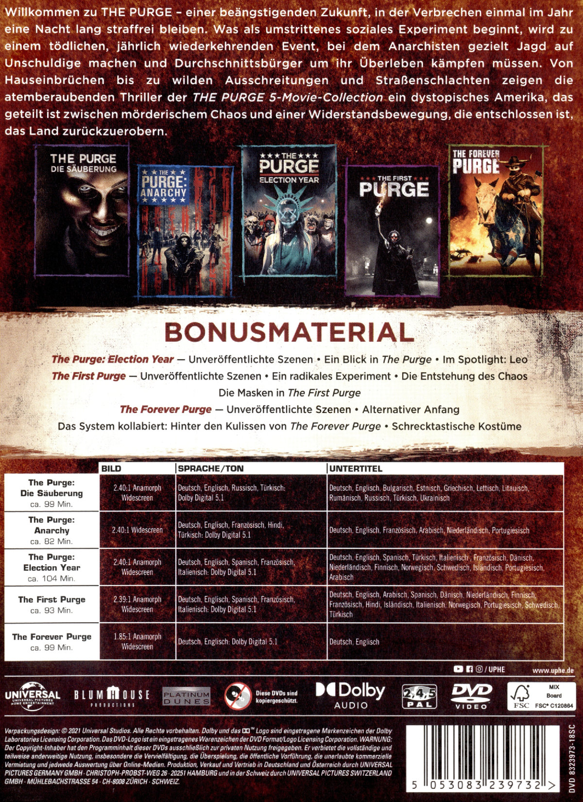 Purge, The - 5-Movie-Collection