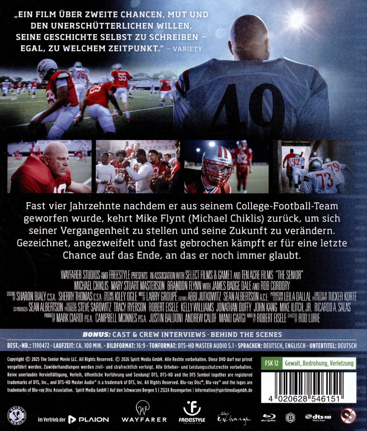 The Senior - Ein Traum, ein Wille, ein letztes Spiel  (Blu-ray Disc)