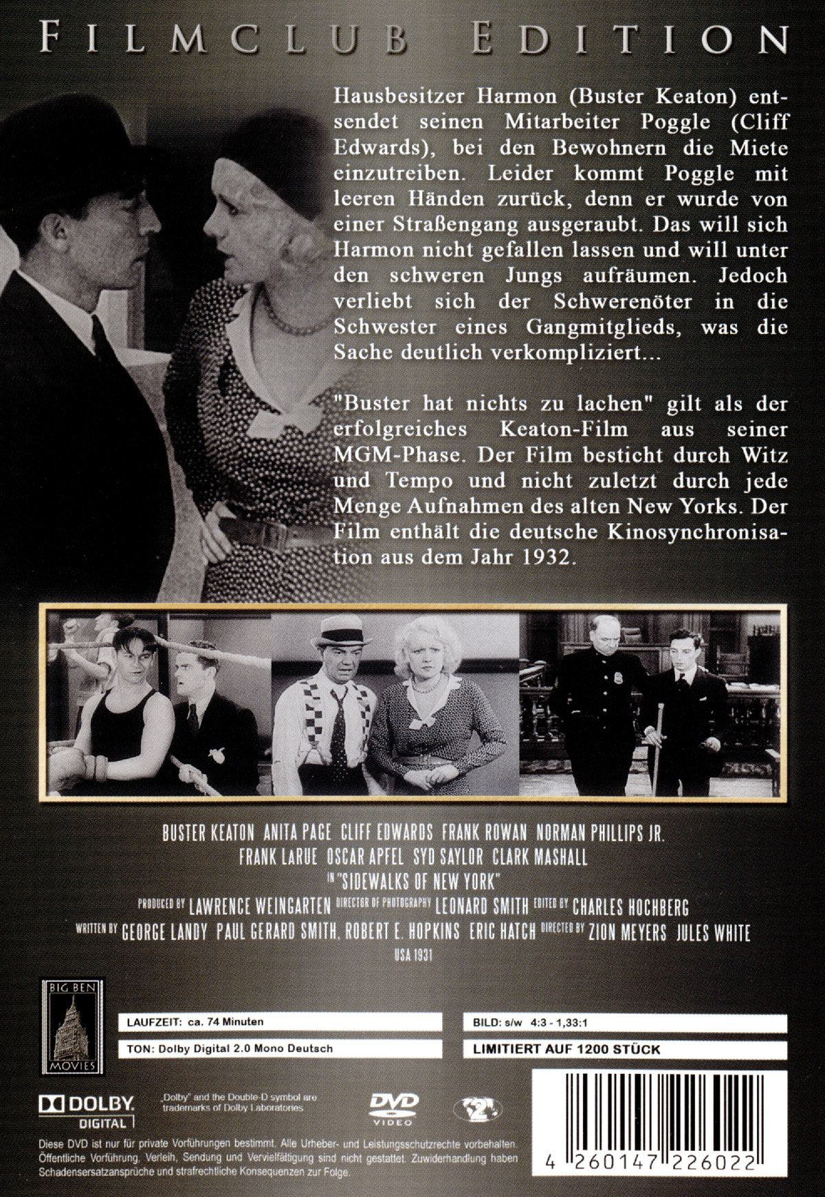 Buster hat nichts zu lachen - Filmclub Edition Vol. 82