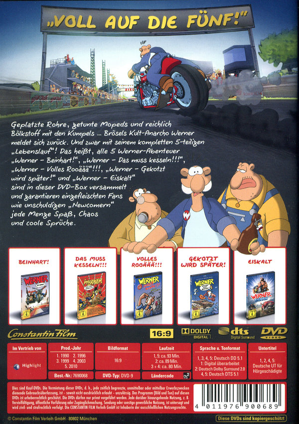 Werner 1-5 - Königbox  [5 DVDs]  (DVD)