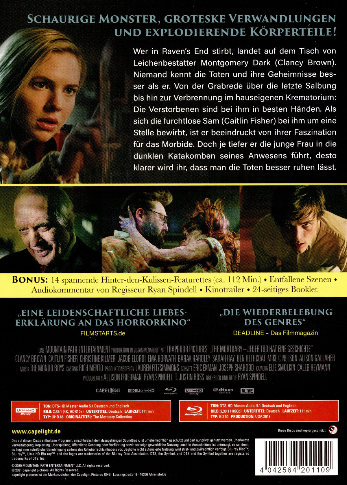 Mortuary, The - Jeder Tod hat eine Geschichte - Uncut Mediabook Edition (4K Ultra HD+blu-ray)