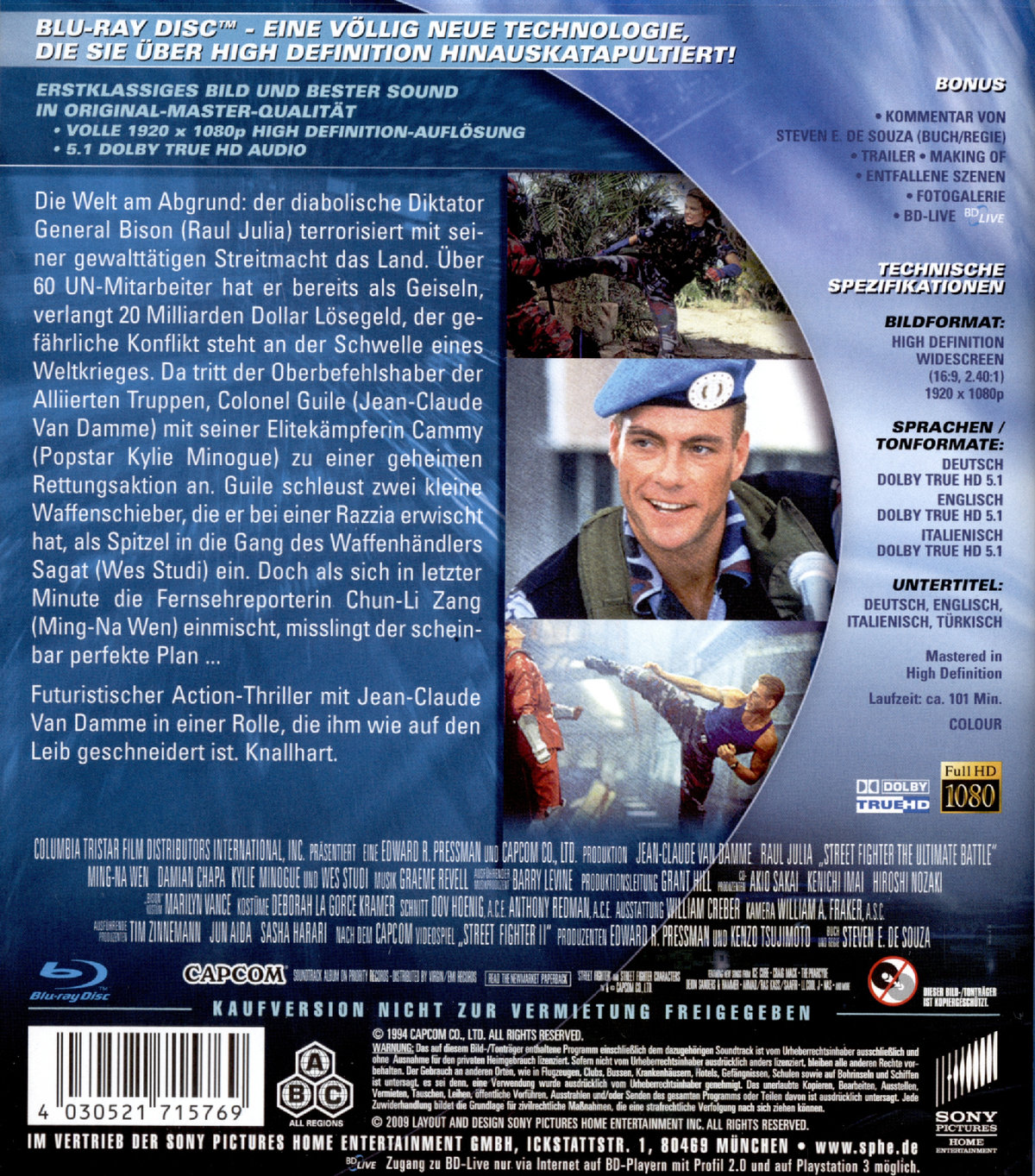 Street Fighter - Die entscheidende Schlacht (blu-ray)
