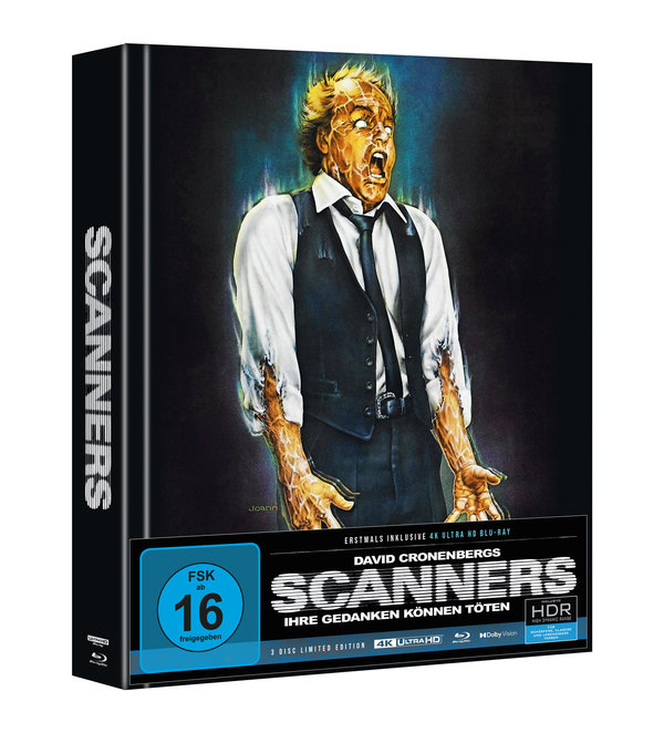 Scanners - Uncut Mediabook Edition  (4K Ultra HD+blu-ray)
