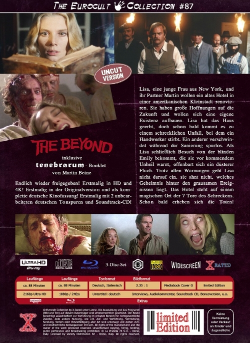 Beyond, The - Geisterstadt der Zombies - Über dem Jenseits - Uncut Mediabook Edition  (4K Ultra HD+blu-ray) (G)